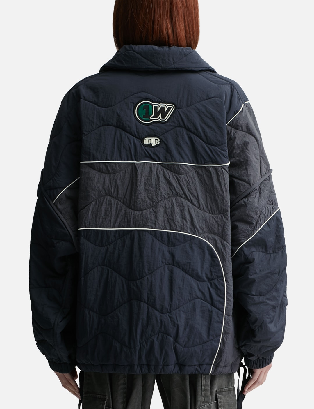STAMPED PADDED BOMBER view 10
