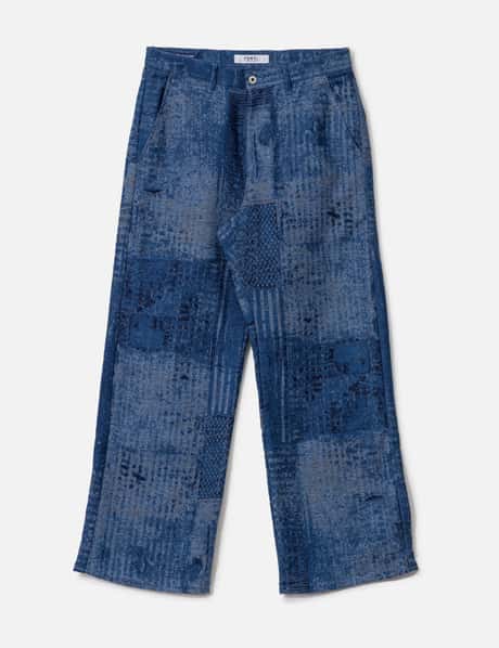 FDMTL Boro Jaquard Wide Pants Rinse