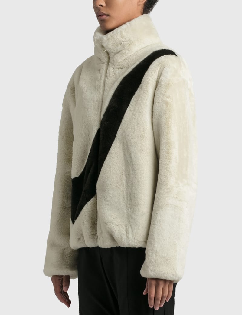 nike men's faux fur jacket