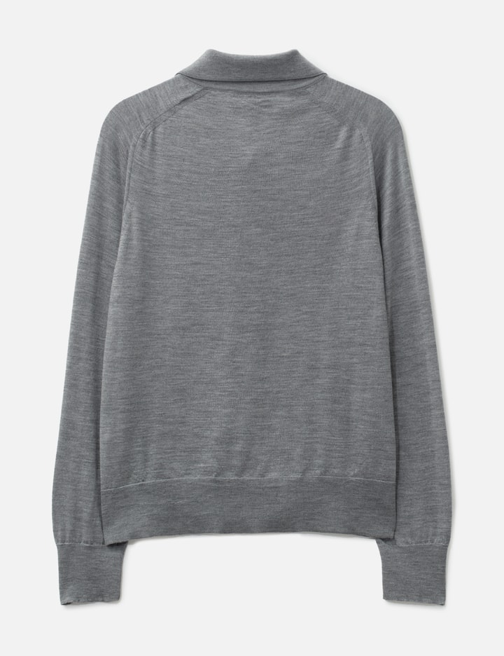 Ami Wool Shirt Collar Ami De Coeur Cardigan