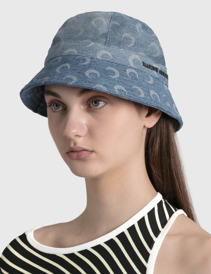 Marine Serre - Moon Denim Bell Hat 