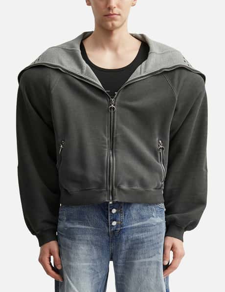 Bulk Shoulder Gladiator Zip-Up Hoodie view 10