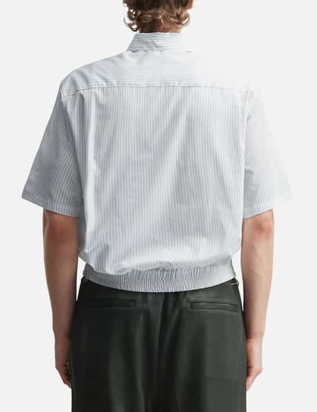 Flower Embroidery Short Sleeve Shirt view 12