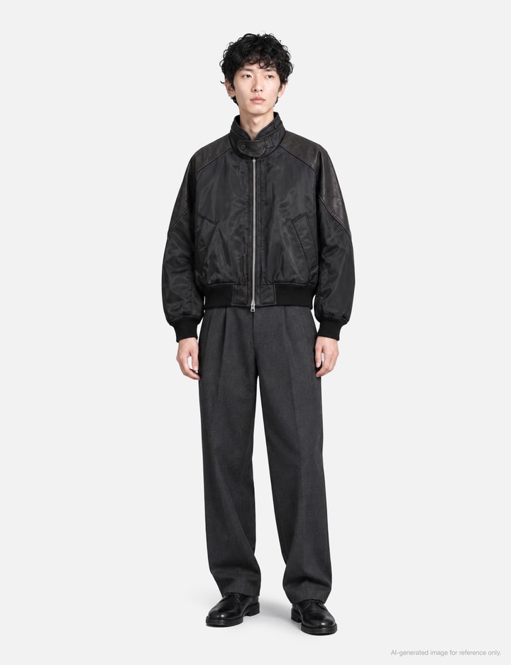COOR Highneck Shearling Mixed MA-1 Jumper