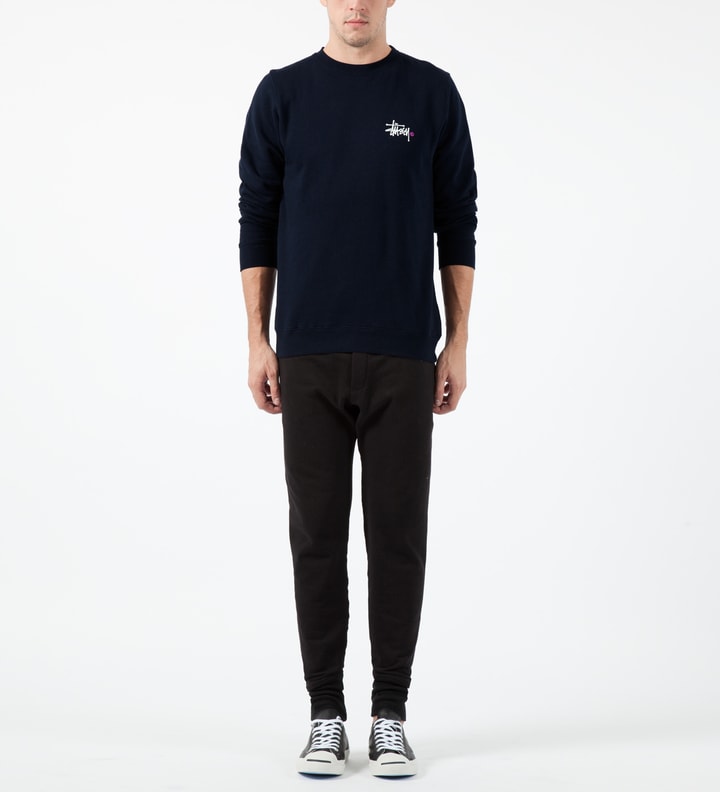 Navy Basic Logo Crewneck Sweater Placeholder Image