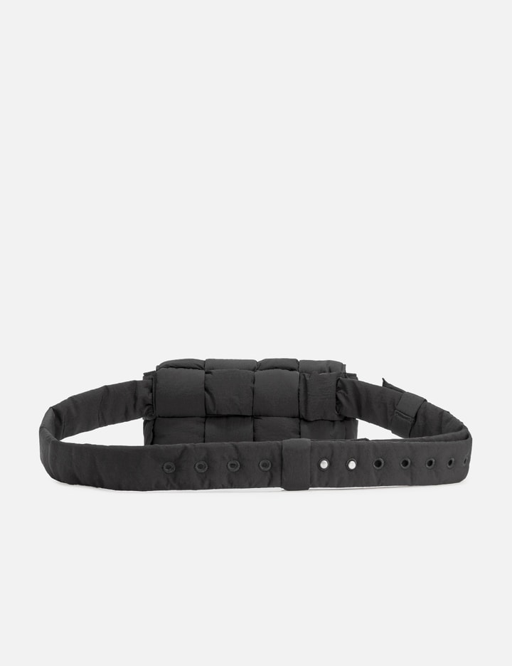 Shop Bottega Veneta Padded Tech Cassette Belt Bag In Black