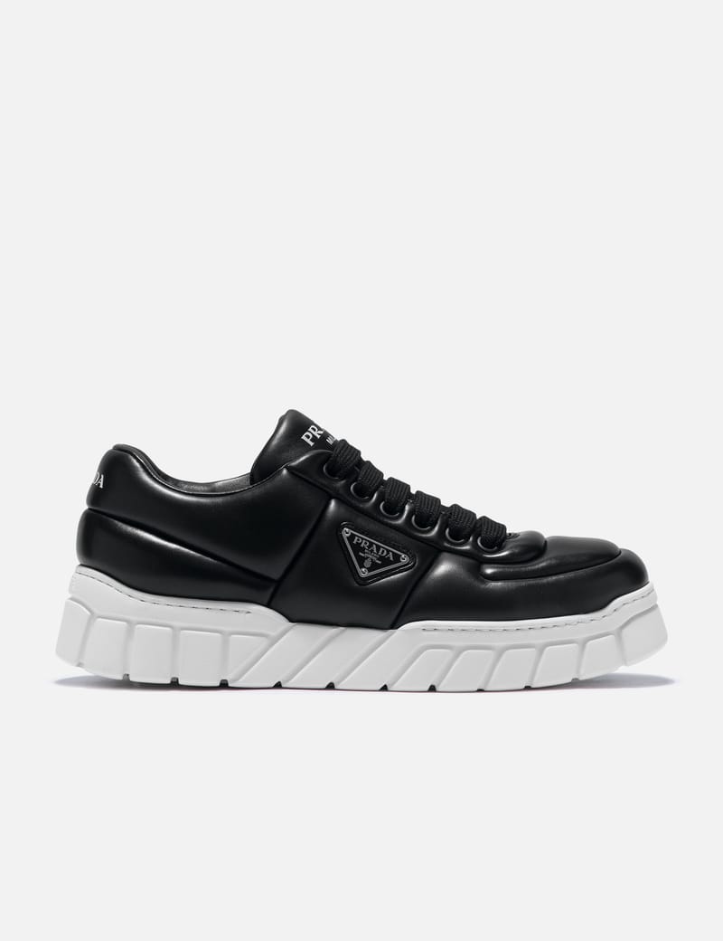 Amazon.com | Prada Men's 4E2816 Grey Leather Sneaker US 10 / EU 9 (43) |  Fashion Sneakers