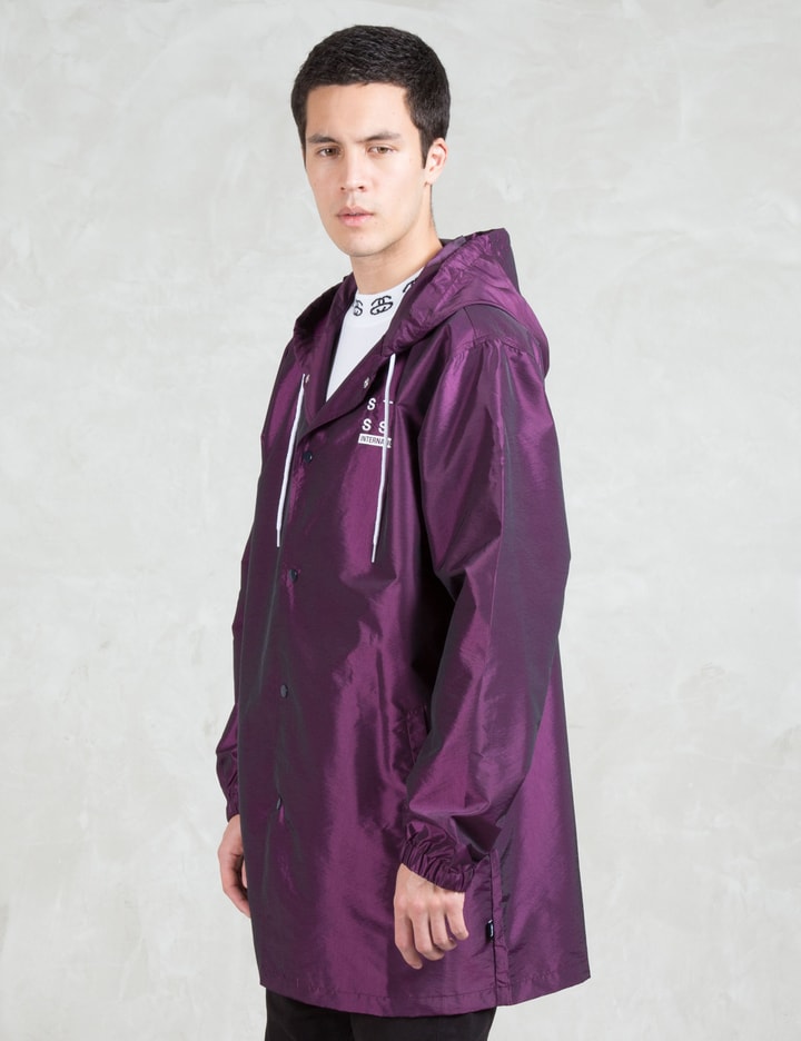 Long Hooded Coach Jacket Placeholder Image