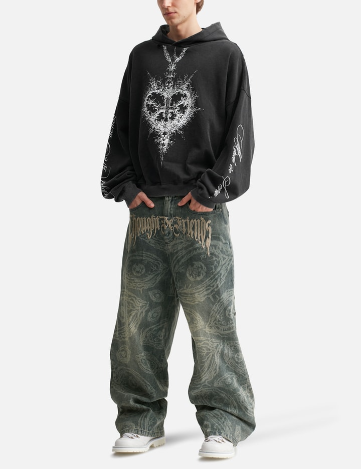 "Alis" Printed Necklace Hoodie view 5