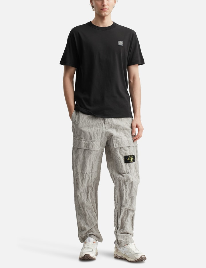 Organic Cotton Jersey 'Fissato' Effect Short Sleeve T-shirt Placeholder Image