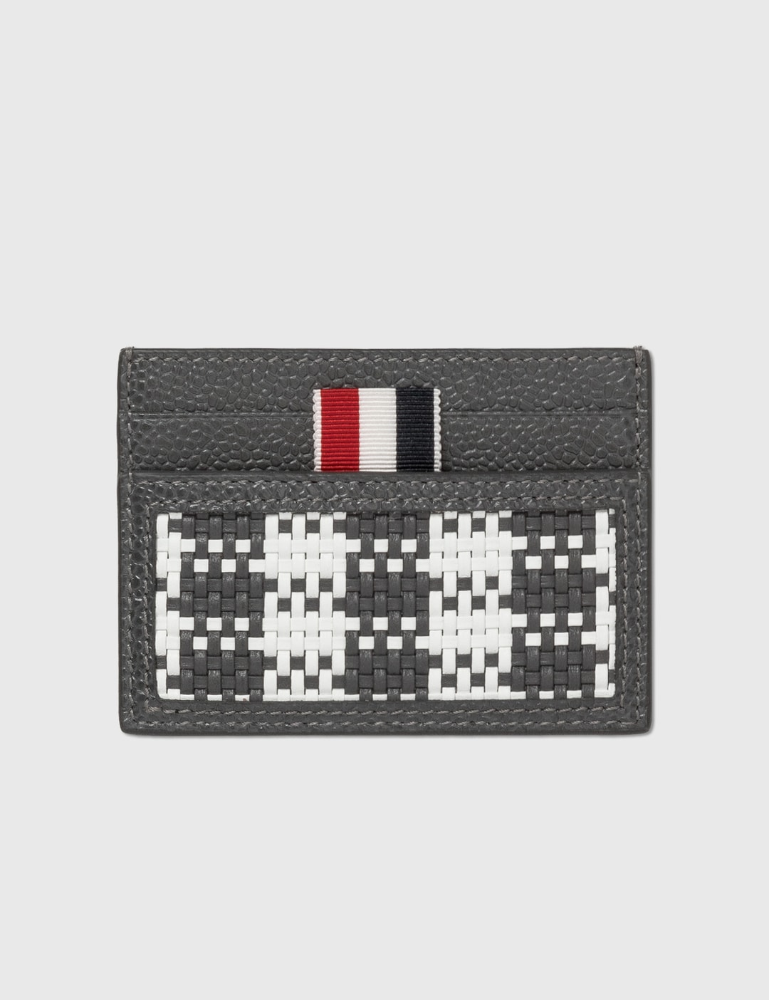 Single Card Holder With Calf Check Weaving Placeholder Image