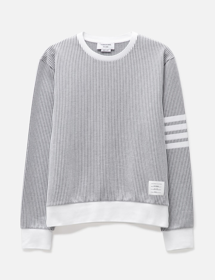 Seersucker Crew Neck Sweatshirt Placeholder Image
