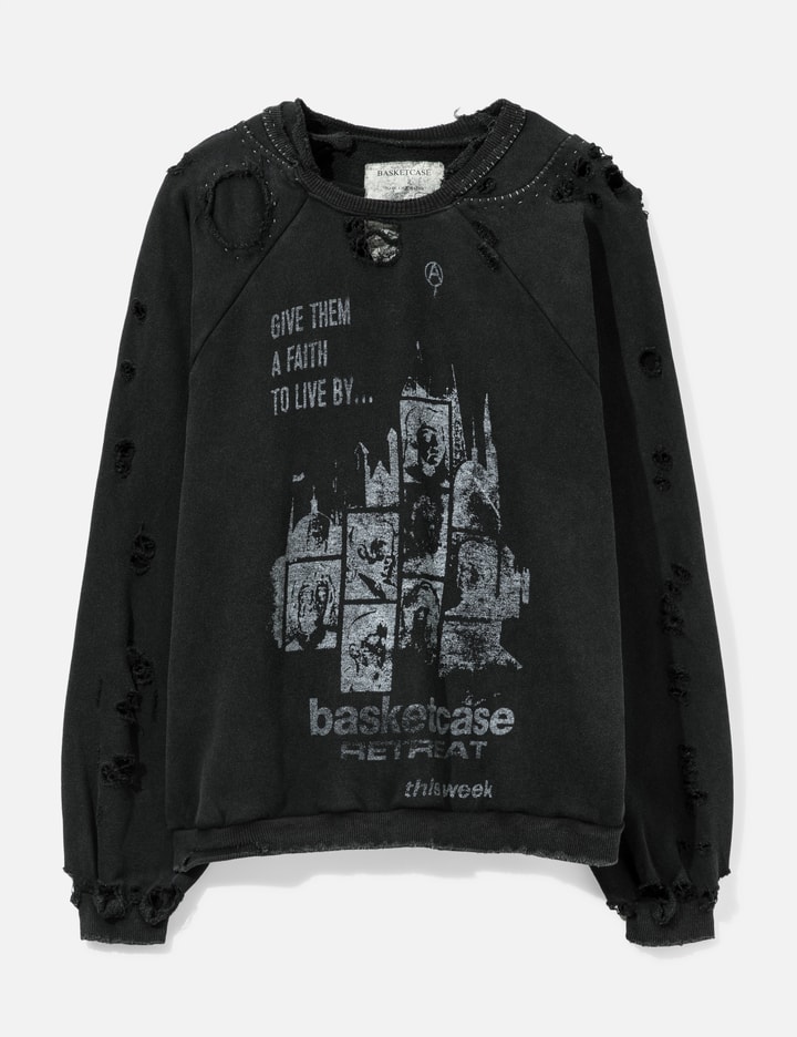 Basketcase Retreat Repaired Crewneck