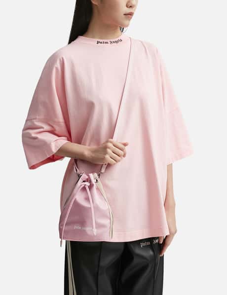 Track Cropped Shirt in pink - Palm Angels® Official