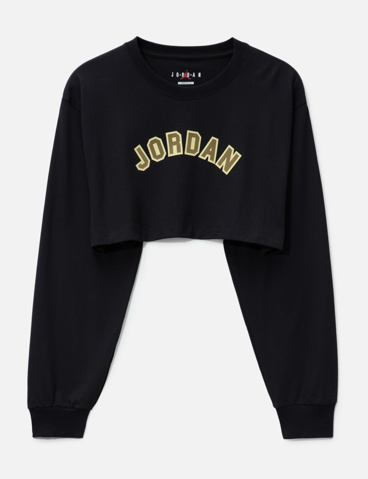 Super-Crop Long-Sleeve Graphic T-Shirt Placeholder Image