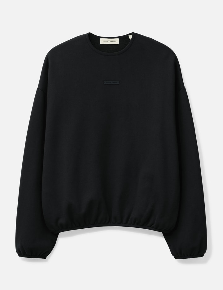 Essentials Modern Fleece Crewneck In Black