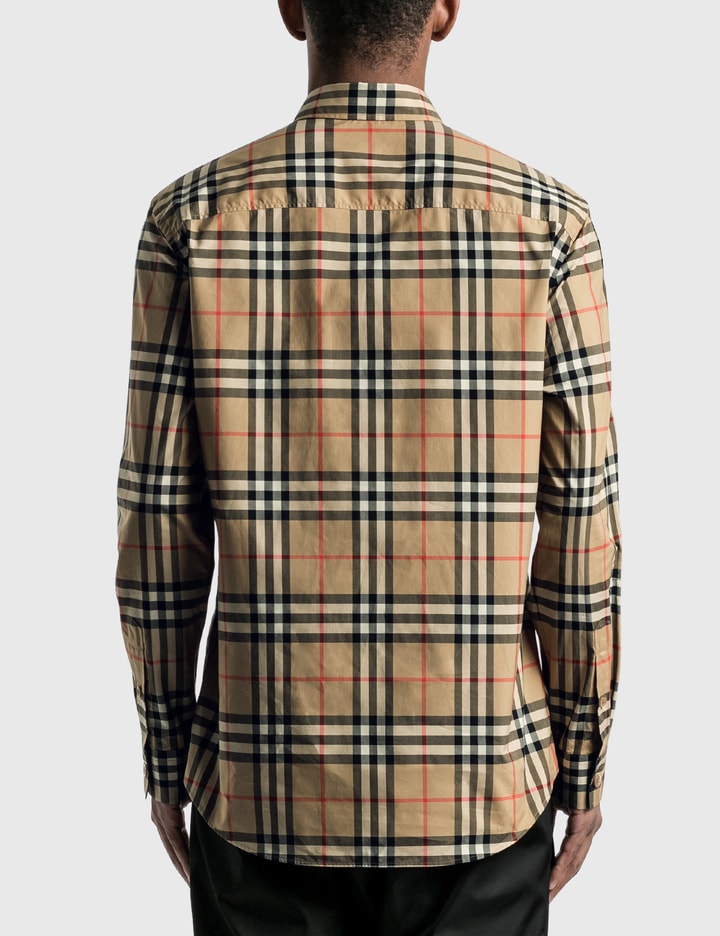 Classic Fit Zebra Appliqué Check Cotton Shirt Placeholder Image