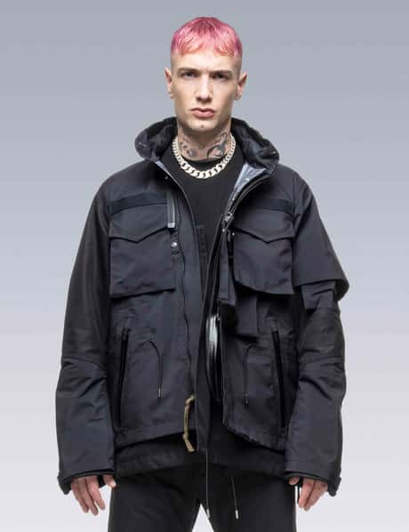 Sacai - Sacai X Acronym レイヤード フード ジャケット | HBX