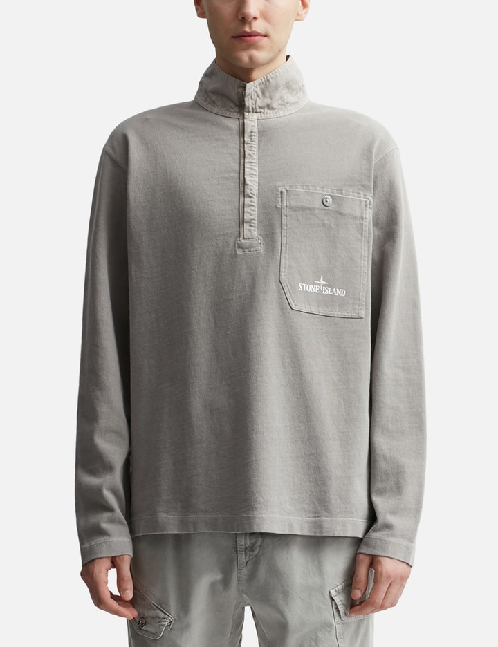 Recycled Heavy Cotton Jersey Tinto Terra Long-Sleeve Polo Placeholder Image