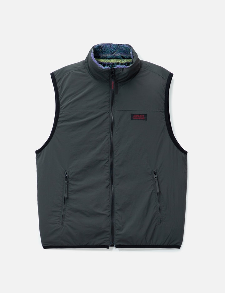 Thisisneverthat Tnt Gramicci Reversible Fleece Vest In Blue