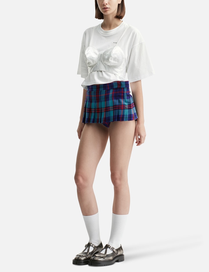 Check Side Folded Pleats Skort Placeholder Image