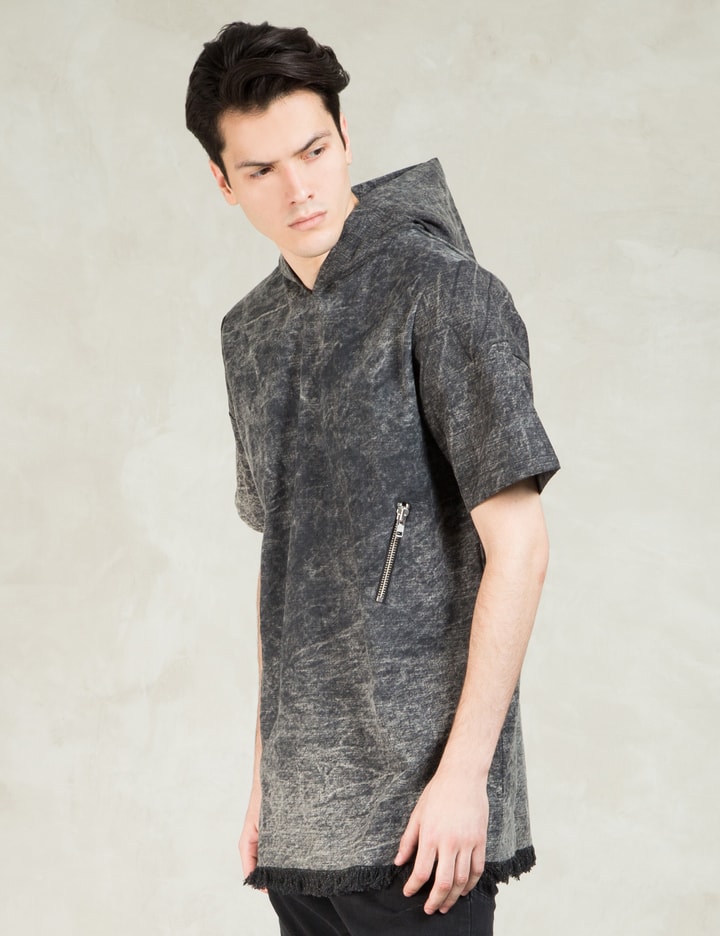 Black Denim Baseball Hoodie Placeholder Image