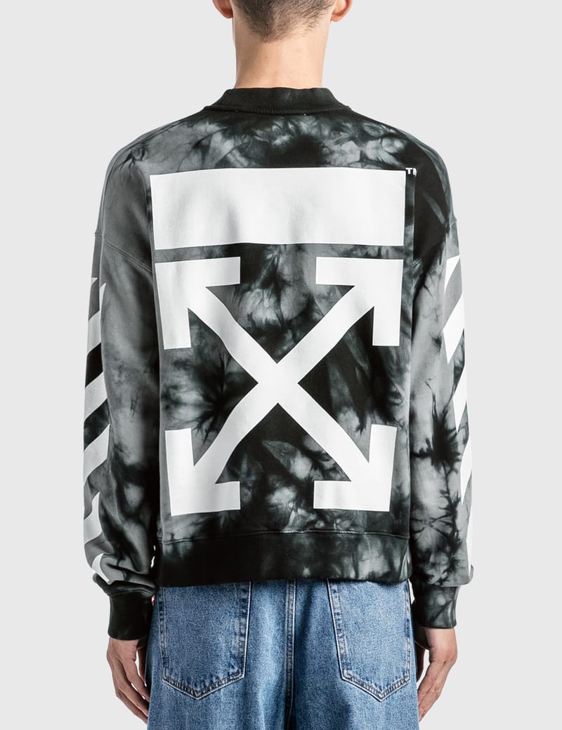 off white tie dye sweatshirt