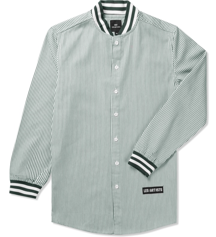 White Wang 83 Oxford Baseball Shirt Placeholder Image