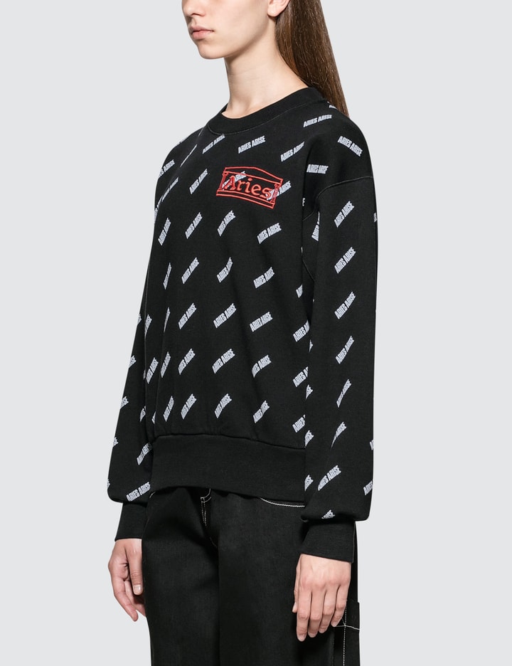 Aries Arise Allover Logo Sweatshirt Placeholder Image