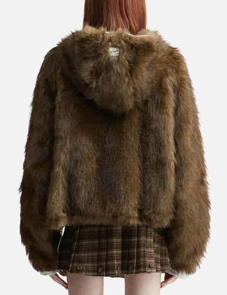 Glowny Moor Reversible Fur Jacket - コットンとフェイクファーの 