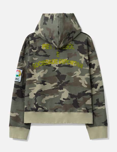 Camo Distressed Hoodie view 9