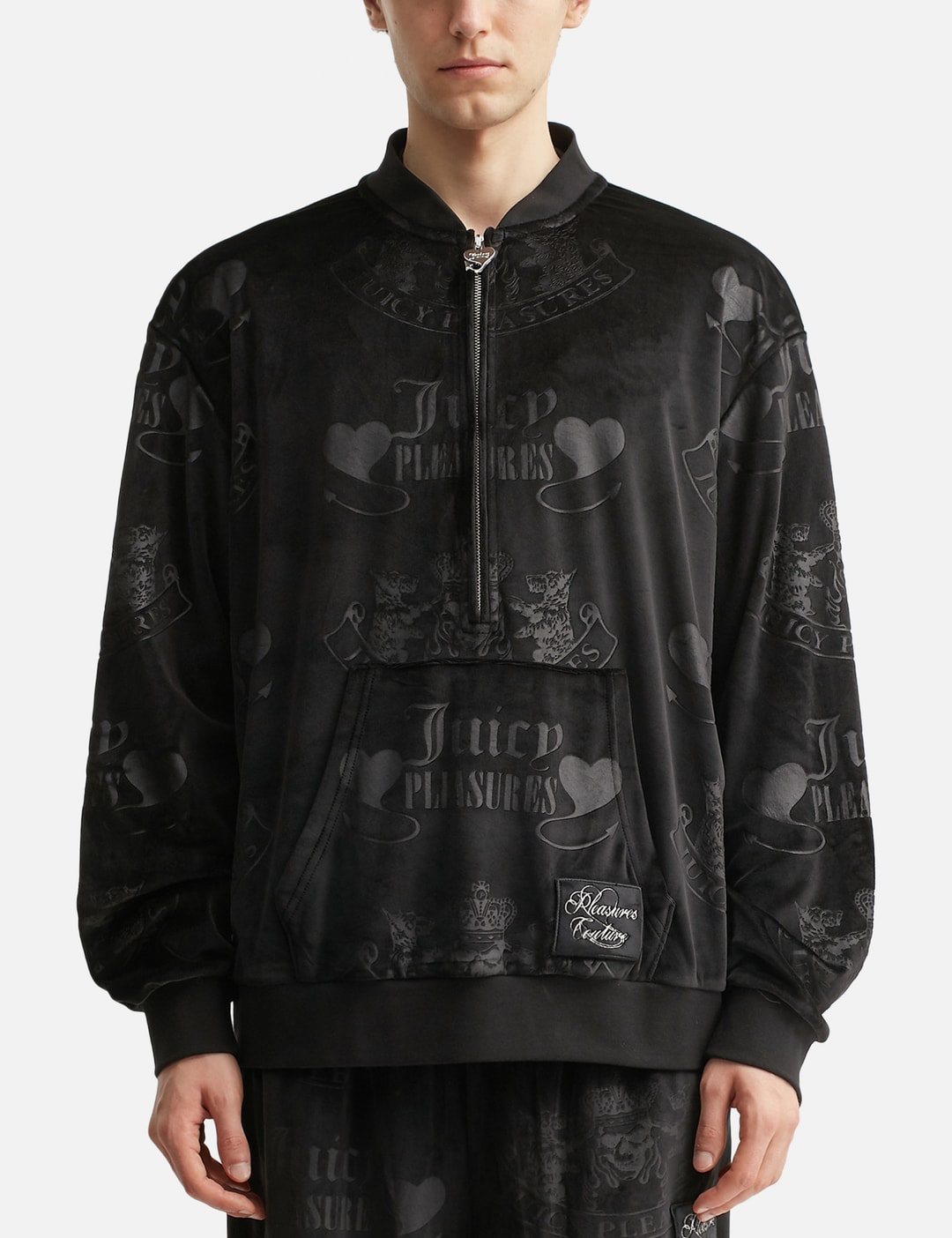 X Juicy Couture Crest Velour Quarter Zip view 12