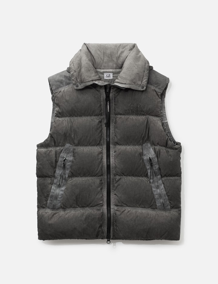 C.P. Company Eco-Chrome R Mixed Hooded Down Gilet