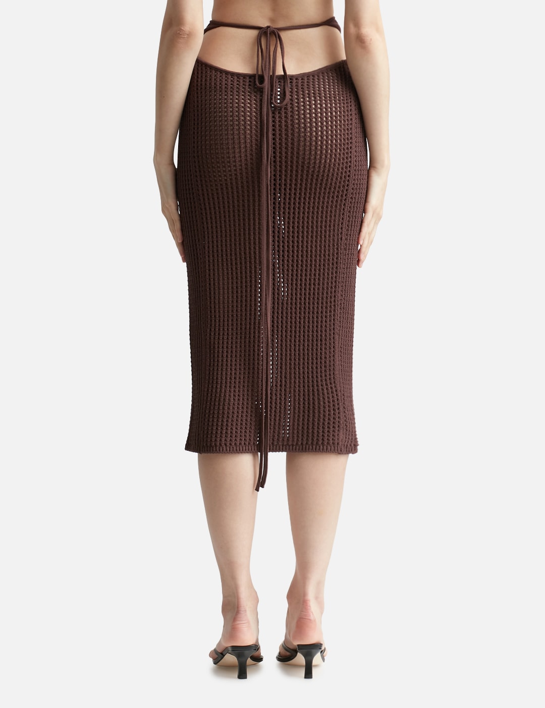 Crochet Midi Wrap Skirt view 10