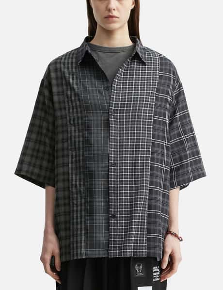Check Mixed Short Sleeve Shirt view 10