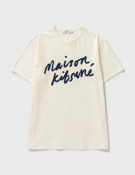 Maison Kitsuné 핸드라이팅 클래식 티셔츠