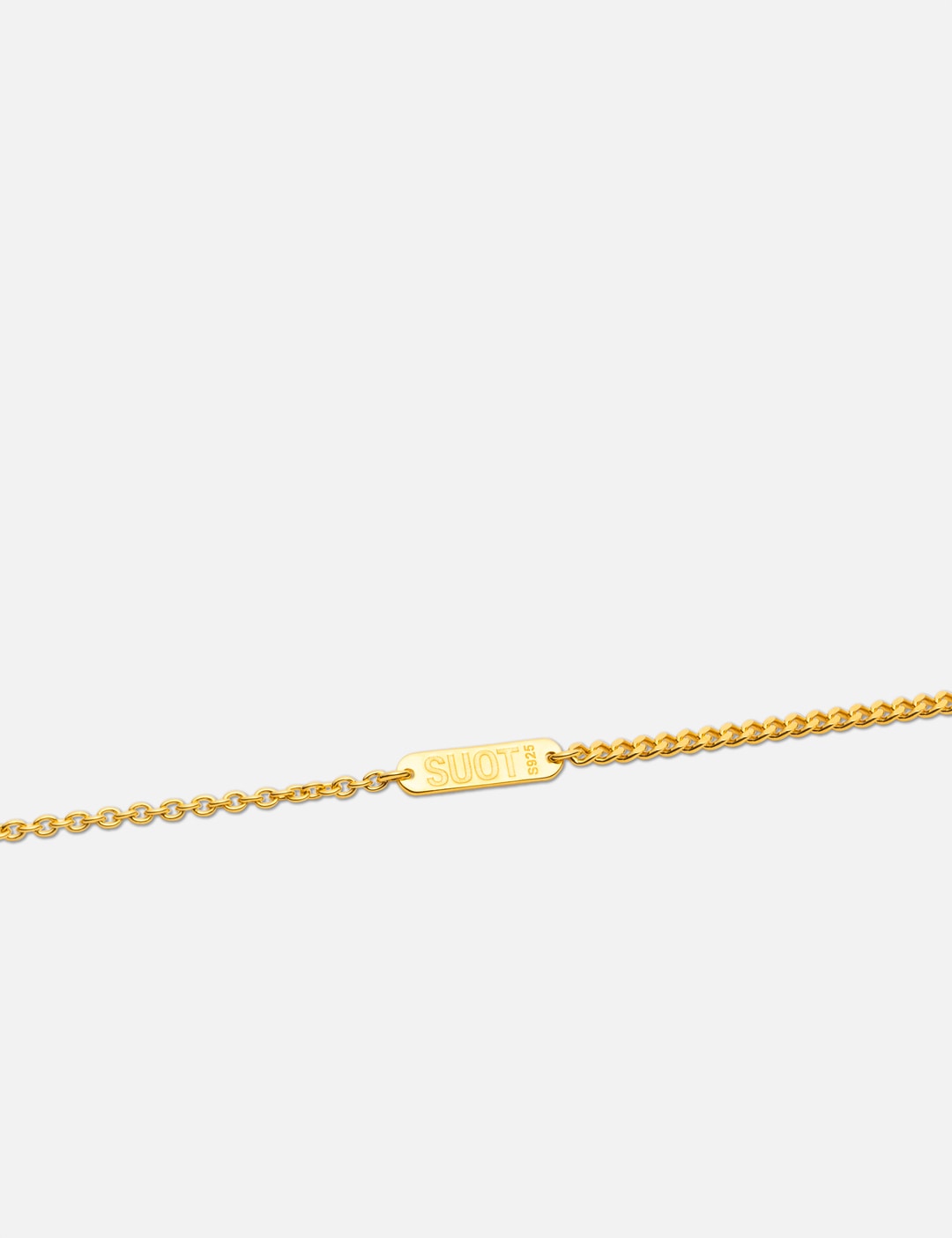 Gold Plated Silver Mix Chains Necklace view 7