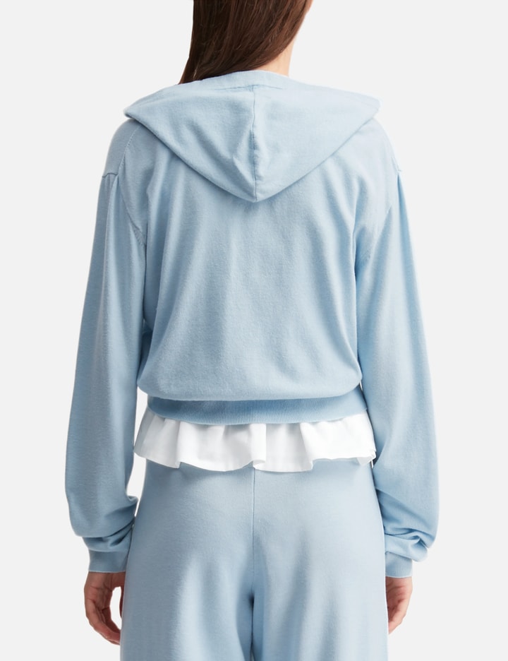 G Hug V-Neck Knit Hoodie view 4