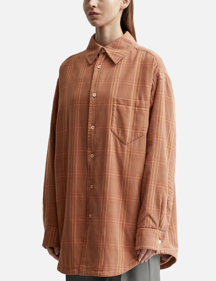 Check Cotton Oversized Shirt Placeholder Image