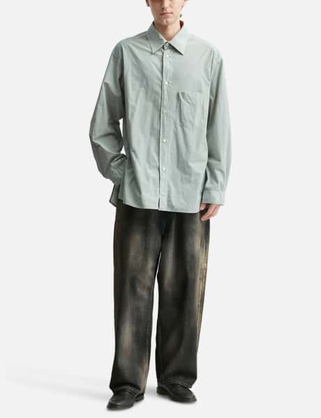 ANCELLM - DYED SHRINK OVER SHIRT | HBX