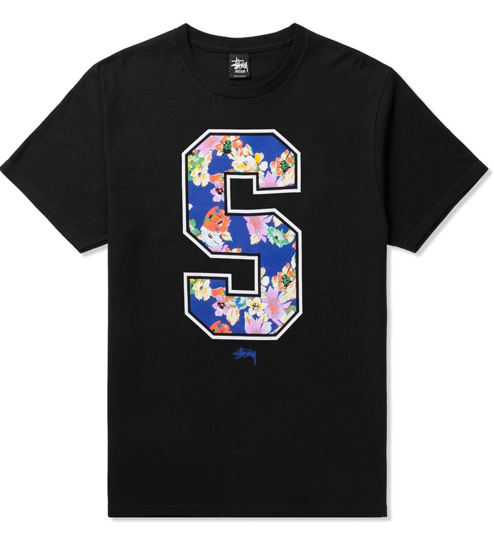 Black S Flower T-Shirt Placeholder Image