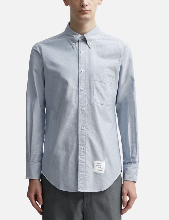 Shop Thom Browne Oxford Shirt In Blue