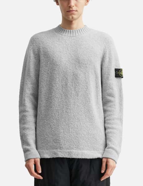 Fancy Yarn Crewneck Jumper With Brushed Texture view 11