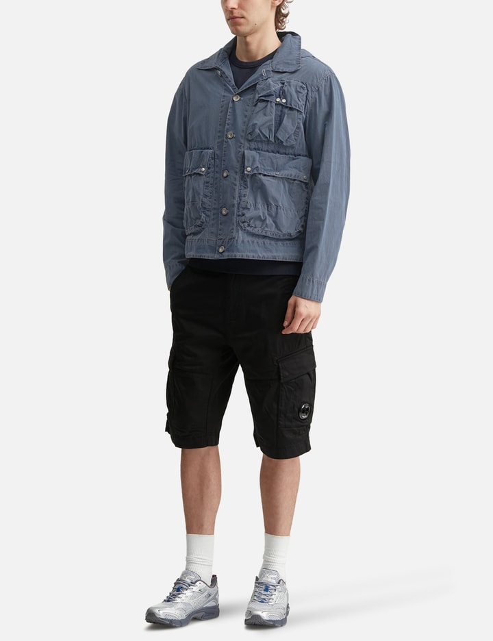 C.P. Company 50 Fili Indigo Bleached Goggle Jacket