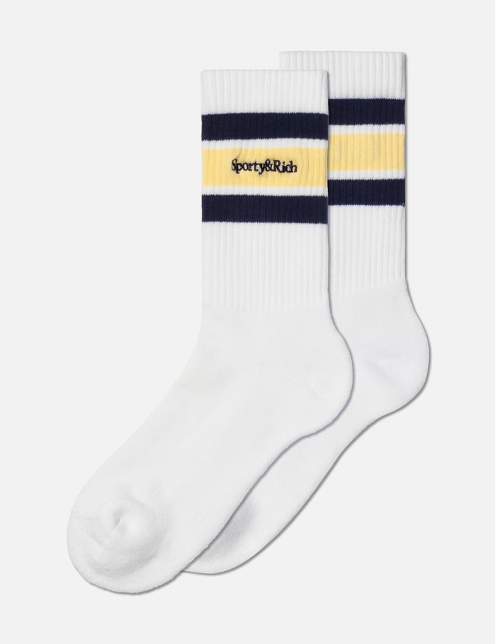 Sporty & Rich Serif Logo Socks