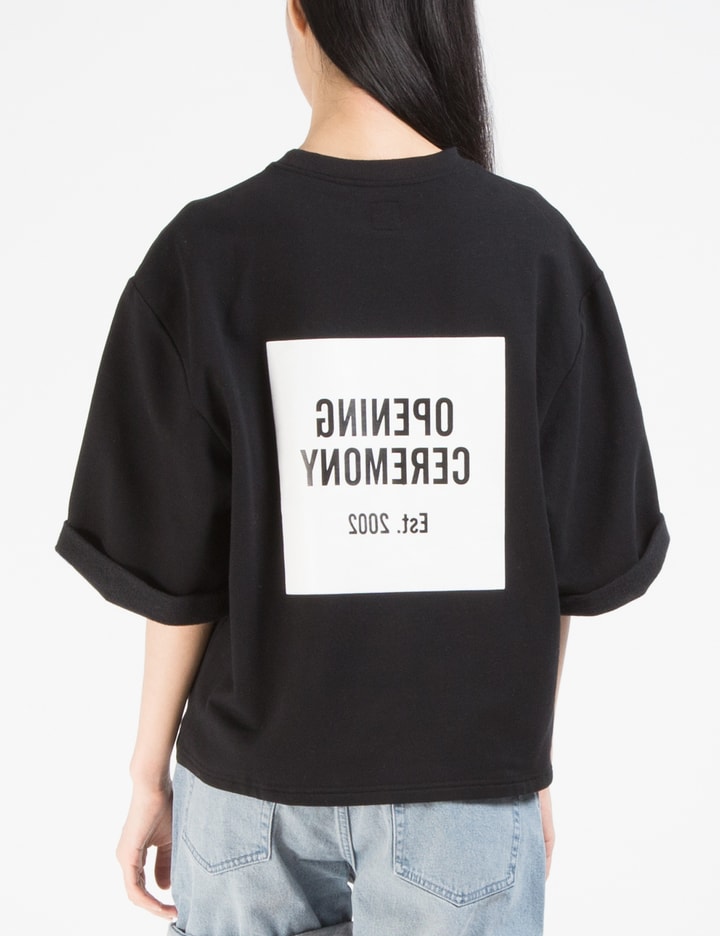 Black Opening Ceremony Logo Cut Off Sweat T-shirt  Placeholder Image