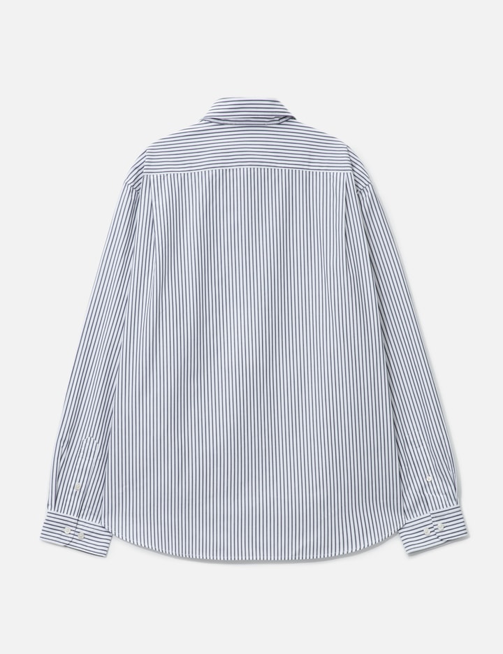 Acne Studios Long Sleeve Face Shirt In Blue
