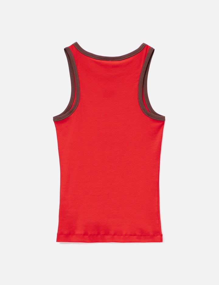 Ganni Tank Top In Red