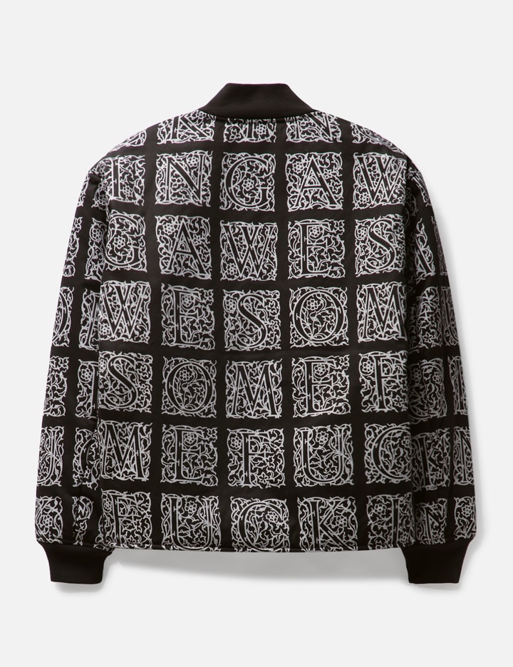 Fucking Awesome Filigree Bomber Jacket In Black