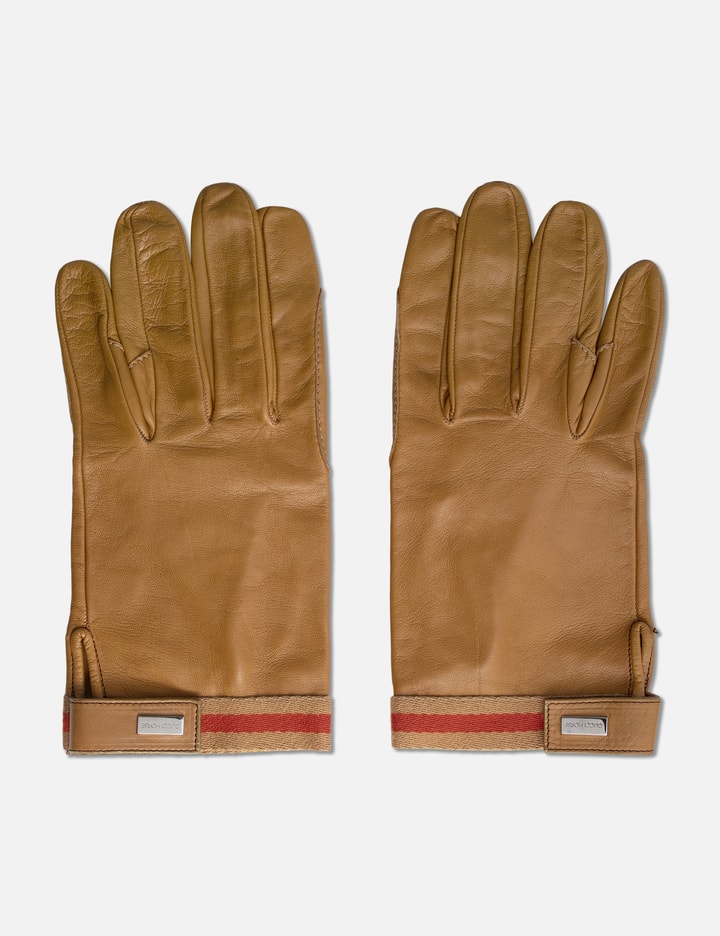 Gucci Leather Gloves In Brown